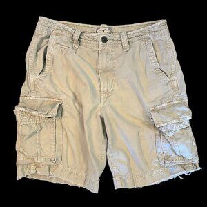 Vintage American Eagle Khaki Utilitarian Cargo Shorts 33